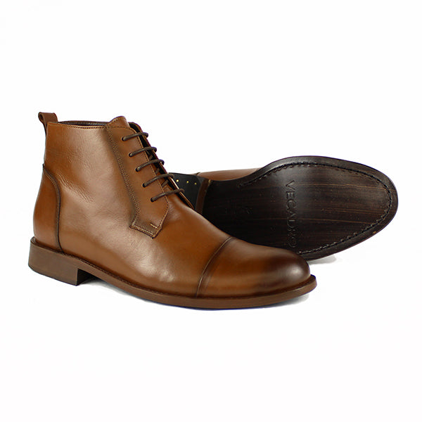 Z661 BOTTINE EN CUIR MARRON