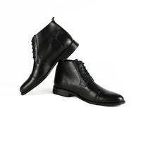 Z661 BOTTINE EN CUIR NOIR