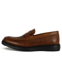 B 05 MOCASSIN EN CUIR CAMEL